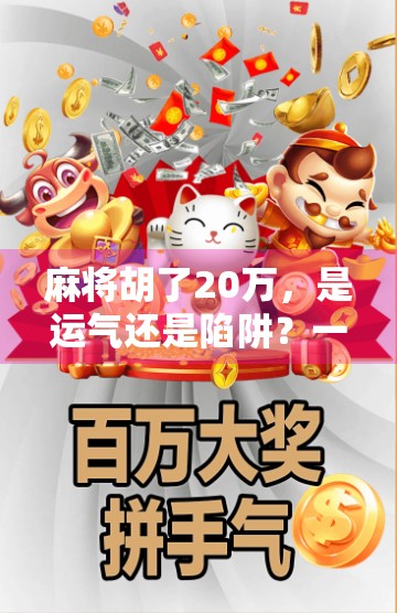 麻将胡了20万，是运气还是陷阱？一位普通玩家的血泪复盘